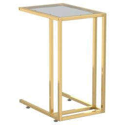 Berkfield Home Computer Side Table Black 50x35x65 cm Tempered Glass - Size: 50 x 35 x 65 cm - thumbnail 2