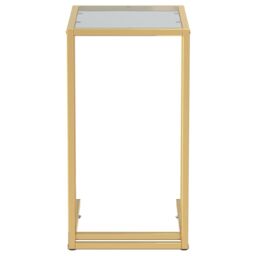 Berkfield Home Computer Side Table Black 50x35x65 cm Tempered Glass - Size: 50 x 35 x 65 cm - thumbnail 3
