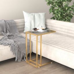 Berkfield Home Computer Side Table Black 50x35x65 cm Tempered Glass - Size: 50 x 35 x 65 cm - thumbnail 1