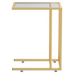 Berkfield Home Computer Side Table Black 50x35x65 cm Tempered Glass - Size: 50 x 35 x 65 cm - thumbnail 4