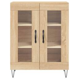 Berkfield Home Highboard Sonoma Oak 69.5x34x180 cm Engineered Wood in Light Tan - thumbnail 8
