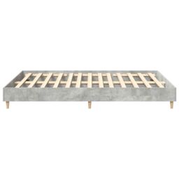 Berkfield Home Bed Frame No Mattress Concrete Grey 140x200 cm Engineered Wood - thumbnail 6