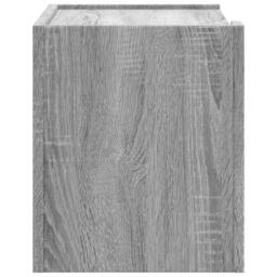Berkfield Home Wall-mounted Bedside Cabinet Grey Sonoma 45x30x35 cm - Size: 45 x 30 x 35 cm - thumbnail 5