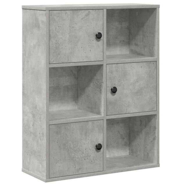 Berkfield Home Bookcase Concrete Grey 60x24x76.5 cm Engineered Wood - image 1