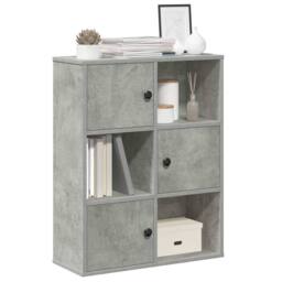 Berkfield Home Bookcase Concrete Grey 60x24x76.5 cm Engineered Wood - thumbnail 2