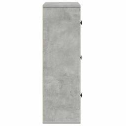 Berkfield Home Bookcase Concrete Grey 60x24x76.5 cm Engineered Wood - thumbnail 6