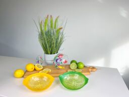 Sienna Glass Glass Bowl Lime Design in Bright Green - thumbnail 5