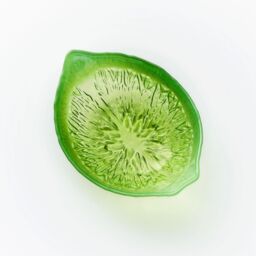 Sienna Glass Glass Bowl Lime Design in Bright Green - thumbnail 3