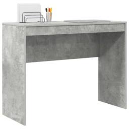 Berkfield Home Writing Desk Concrete grey Particle board with concrete grey finish - thumbnail 3
