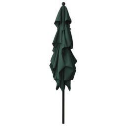 Berkfield Home 3-Tier Parasol with Aluminium Pole Green 2.5x2.5 m - thumbnail 3