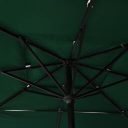 Berkfield Home 3-Tier Parasol with Aluminium Pole Green 2.5x2.5 m - thumbnail 5