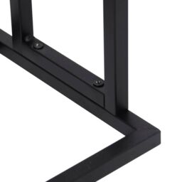 Berkfield Home Freestanding Towel Rack Black 48x24x78.5 cm Iron - thumbnail 6
