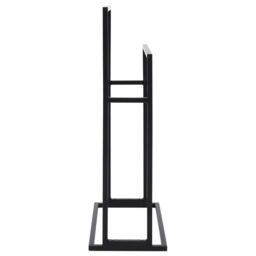 Berkfield Home Freestanding Towel Rack Black 48x24x78.5 cm Iron - thumbnail 4