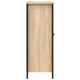 Berkfield Home Sideboard Sonoma Oak 70x30x80 cm Engineered Wood in Light Tan - Size: 70 x 30 x 80 cm - thumbnail 7