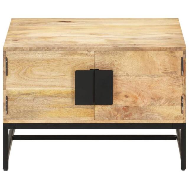 Berkfield Home Coffee Table 67x67x45 cm Solid Mango Wood in Brown - Size: 67 x 67 x 45 cm - image 1