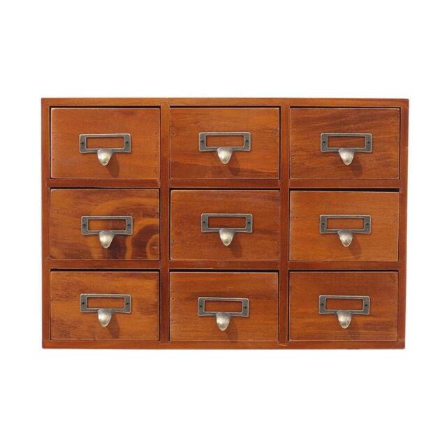 KORVIXA Wood Jewellery Make-up Storage Box Tidy Organiser in Brown - Size: 900mm - image 1