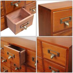 KORVIXA Wood Jewellery Make-up Storage Box Tidy Organiser in Brown - Size: 900mm - thumbnail 5