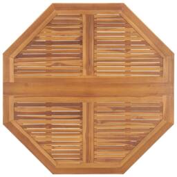 Berkfield Home Durable Folding Garden Dining Table 110x110x75 cm Solid Wood Teak in Brown - Size: 110 x 110 x 75 cm - thumbnail 4