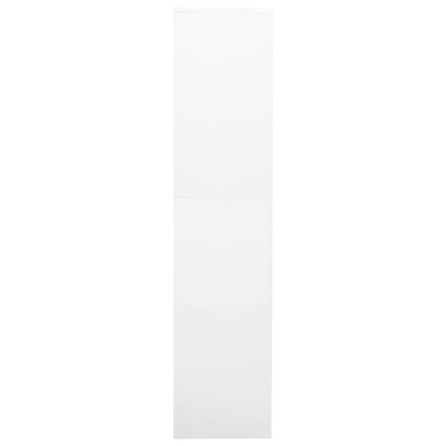 Berkfield Home Office Cabinet White 90x40x180 cm Steel - Size: 90 x 40 x 180 cm - image 1