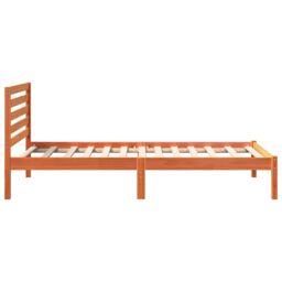 Berkfield Home with Headboard Wax brown 80 x 200 cm Solid pine wood - thumbnail 7