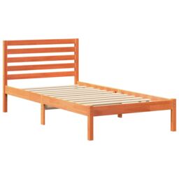 Berkfield Home with Headboard Wax brown 80 x 200 cm Solid pine wood - thumbnail 2