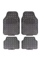 JVL Titan Car Mat Set - Carbon in Grey - Size: 45 cm x 70 cm - thumbnail 2