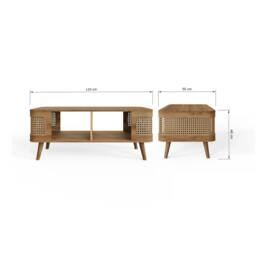 GFW Sorrel Rattan Coffee Table in Brown - thumbnail 7