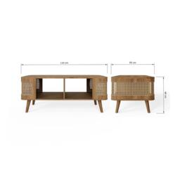GFW Sorrel Rattan Coffee Table in Brown - thumbnail 6