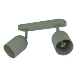 Eglo Tilston Steel Minimalist Dual Ceiling Spotlight, Green - thumbnail 2