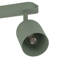 Eglo Tilston Steel Minimalist Dual Ceiling Spotlight, Green - thumbnail 3