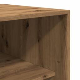 Berkfield Home Wardrobe Artisian Oak 80x50x200 cm Engineered Wood in Brown - Size: 80 x 50 x 200 cm - thumbnail 7