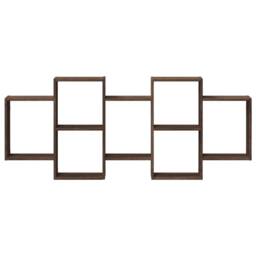 Berkfield Home Wall Shelf Brown Oak 159x18x65 cm Engineered Wood - Size: 159 x 18 x 65 cm - thumbnail 4