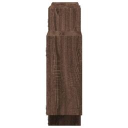 Berkfield Home Wall Shelf Brown Oak 159x18x65 cm Engineered Wood - Size: 159 x 18 x 65 cm - thumbnail 5