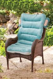 Living and Home 85*45cm Animals Feature Chair Seat Cushion High Back in Blue - thumbnail 6