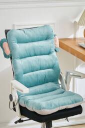 Living and Home 85*45cm Animals Feature Chair Seat Cushion High Back in Blue - thumbnail 1