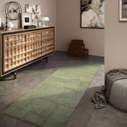 THE RUGS Villeroy & Boch 1906 Wool Rug Alexis - Soft Handwoven Geometric Design in Green - Size: 160 cm x 230 cm - thumbnail 8