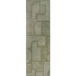 THE RUGS Villeroy & Boch 1906 Wool Rug Alexis - Soft Handwoven Geometric Design in Green - Size: 160 cm x 230 cm - thumbnail 3