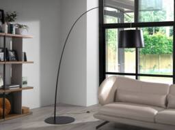 Angel Cerda Adjustable Arc Floor Lamp Matte Black Steel, E14 - thumbnail 3