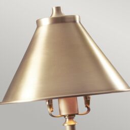 Netlighting Provence 1 Light Table Lamp Antique Brass E14 in Yellow - thumbnail 2