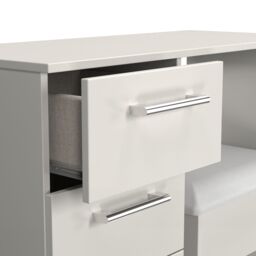 Ready Assembled 2 U Cornwall 2 Piece Bedroom Set - Vanity & Stool (Ready Assembled) in Light Grey - thumbnail 4