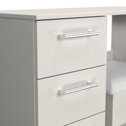 Ready Assembled 2 U Cornwall 2 Piece Bedroom Set - Vanity & Stool (Ready Assembled) in Light Grey - thumbnail 3
