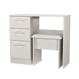 Ready Assembled 2 U Cornwall 2 Piece Bedroom Set - Vanity & Stool (Ready Assembled) in Light Grey - thumbnail 2