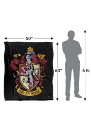 Warner Brothers Harry Potter Gryffindor Crest Blanket 152 x 127 cm in White - thumbnail 5