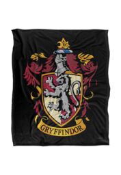 Warner Brothers Harry Potter Gryffindor Crest Blanket 152 x 127 cm in White - thumbnail 1