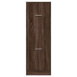 Berkfield Home Apothecary Cabinet Brown Oak 40x41x118 cm Engineered Wood - Size: 40 x 41 x 118 cm - thumbnail 5