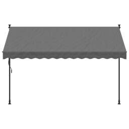 Berkfield Home Retractable Awning Anthracite 300x150 cm Fabric & Steel - thumbnail 3