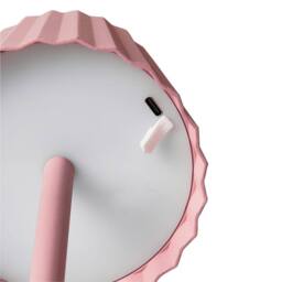 Wyld and Coco Pastel Pink Table Lamp Aluminium and Iron Indoor/Outdoor Touch Switch - thumbnail 6