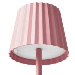 Wyld and Coco Pastel Pink Table Lamp Aluminium and Iron Indoor/Outdoor Touch Switch - thumbnail 5