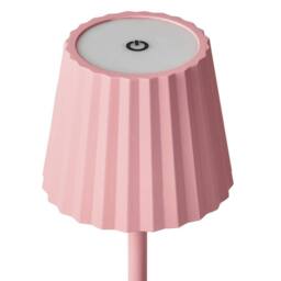 Wyld and Coco Pastel Pink Table Lamp Aluminium and Iron Indoor/Outdoor Touch Switch - thumbnail 4