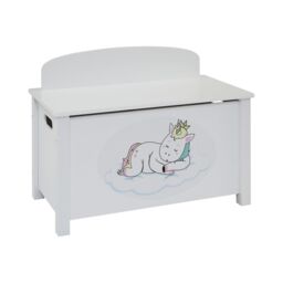Liberty House Toys Unicorn Wooden Toy Box in White - thumbnail 4